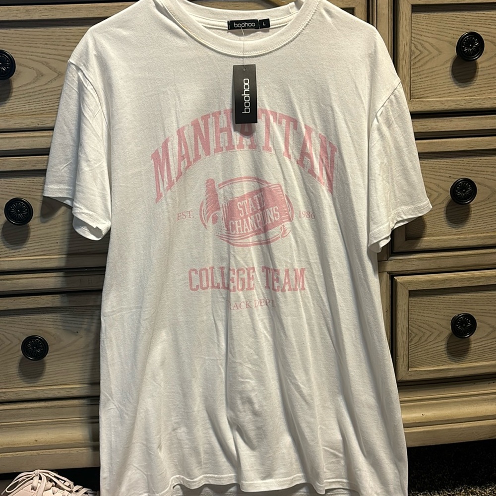 boohoo oversized tee